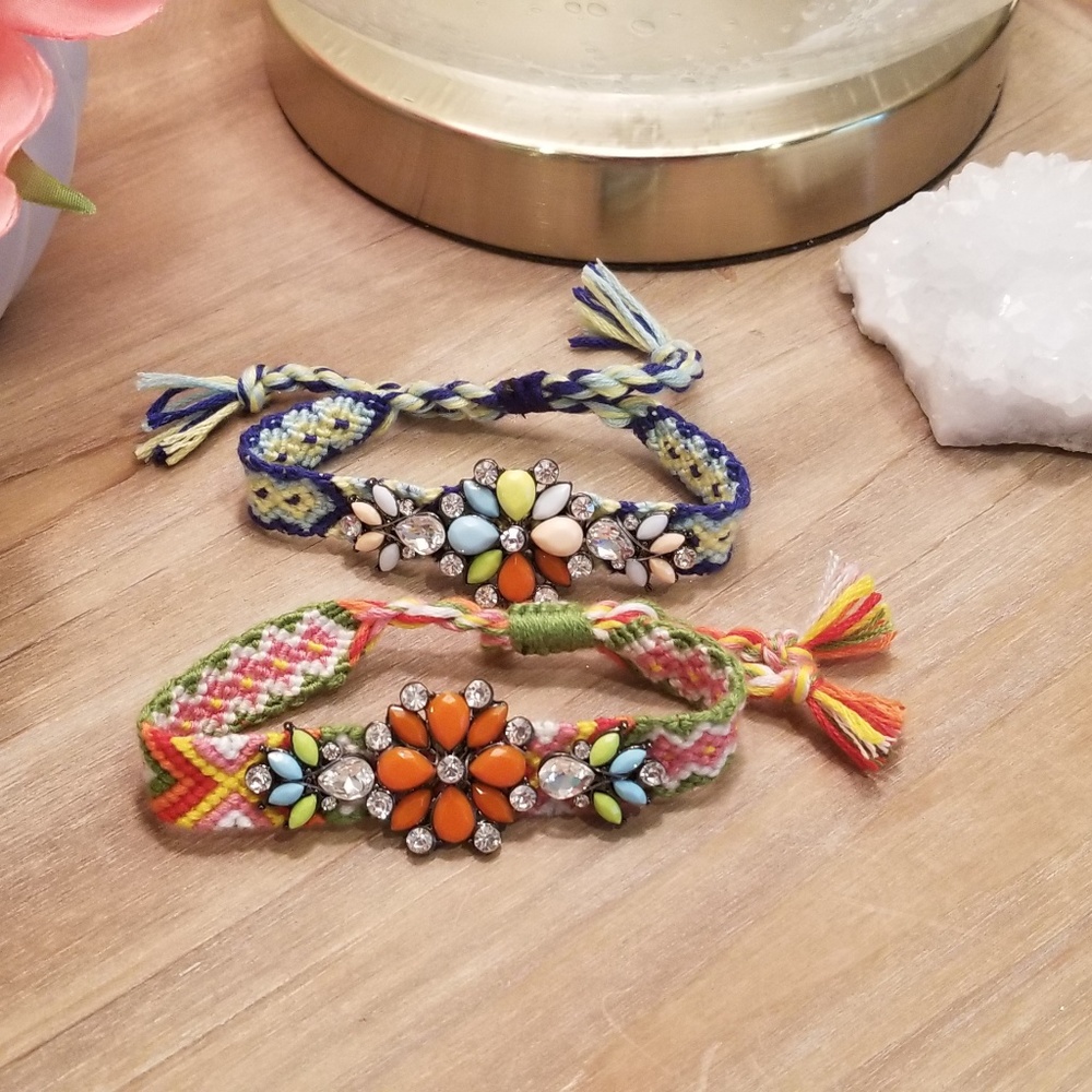 Rhinestone friendship bracelets